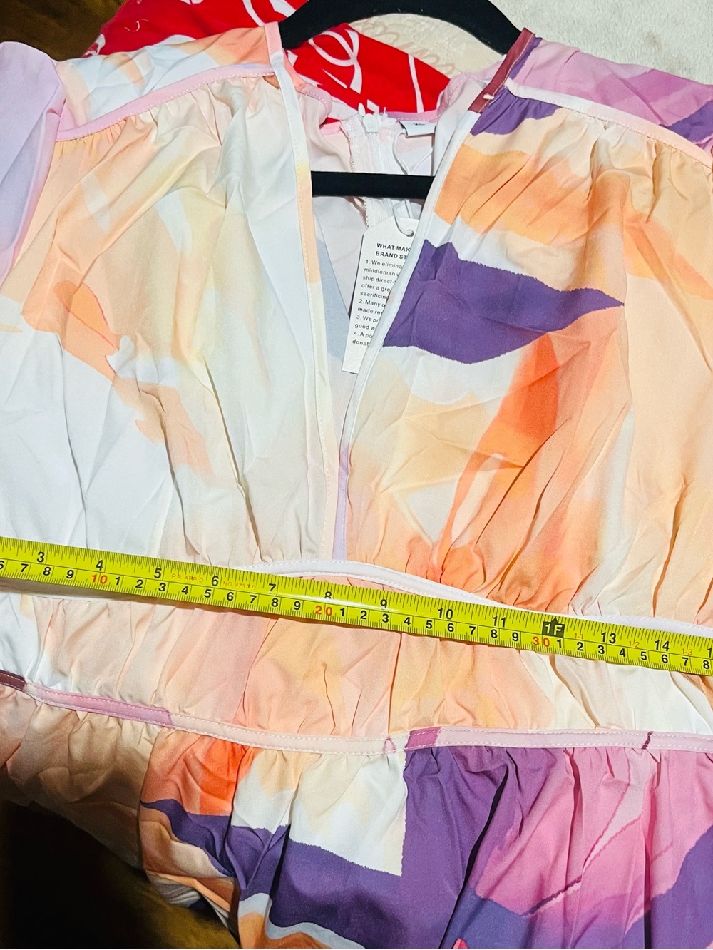 Mid calf length, maxi dress-multi- color size XL. - Picture 4 of 4
